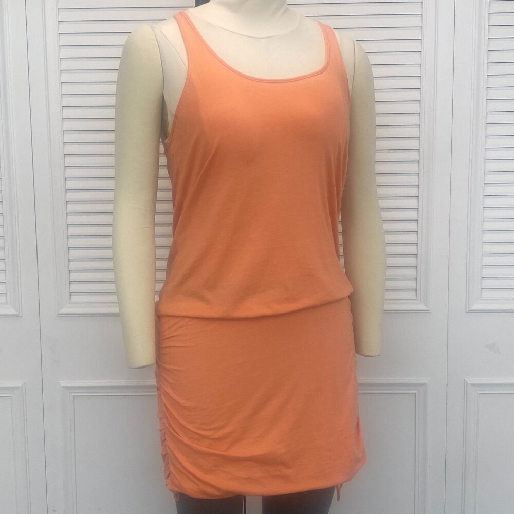 Michael Stars Peach Summer Dress or Top with ruching Sz M
